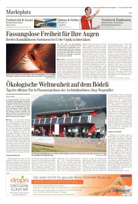 Cover Jungfrauzeitung - Minergie