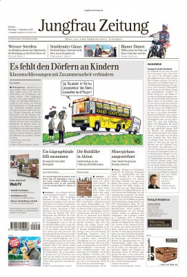 Cover Jungfrauzeitung - Solarpreis