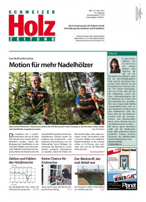 Cover Schweizer Holzzeitung