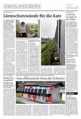 Cover Thuner Tagblatt - Minergie